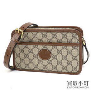 Gucci Messenger Bag Interlocking GG Supreme Canvas Brown Shoulder